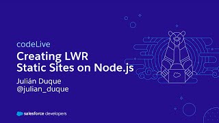 codeLive: Creating LWR Static Sites on Node.js