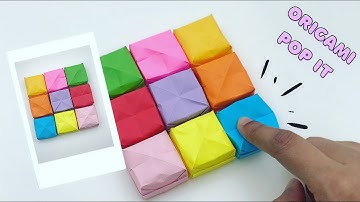 COOL origami POP IT [easy diy pop it, diy fidget toys] paper craft / kids craft