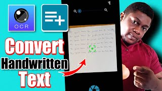 Converting Handwritten Text to Editable Digital Text Using OCR Android Apps screenshot 5