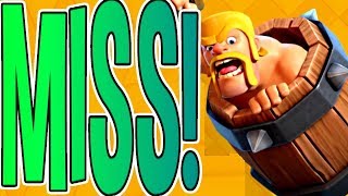 WOW! He MISSED The BARB LOG?! - Clash Royale