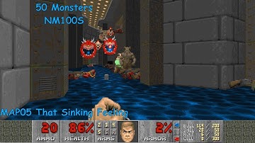50 Monsters MAP05 "That Sinking Feeling" NM100S in 3:13