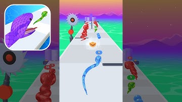 Snake Run Race - Gameplay Walkthrough (Android)