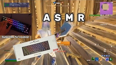 FORTNITE ASMR(BOX FIGHTS)🤤NEW KEYBOARD WHITE SHARK SHINOBI(RED SWITCHES)