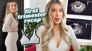 FIRST TRIMESTER RECAP (shocking symptoms, cravings, baby bump!) | leighannsays