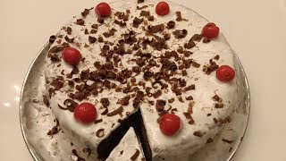 Very simple home made black forest cake in Tamil and English