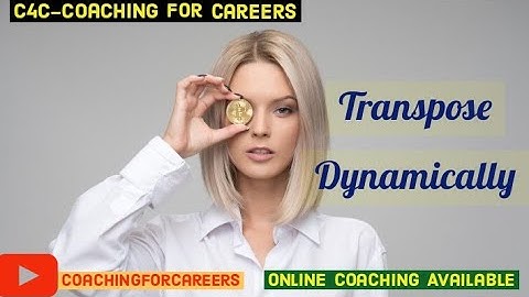 Offset Function -Transpose In Excel |Offset Function with Row & Column| Transpose with Source