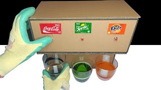 How to make a soda fountain machine with 3 different drinks at home
