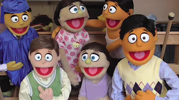 Avenue Q Puppets Saying Goodbye