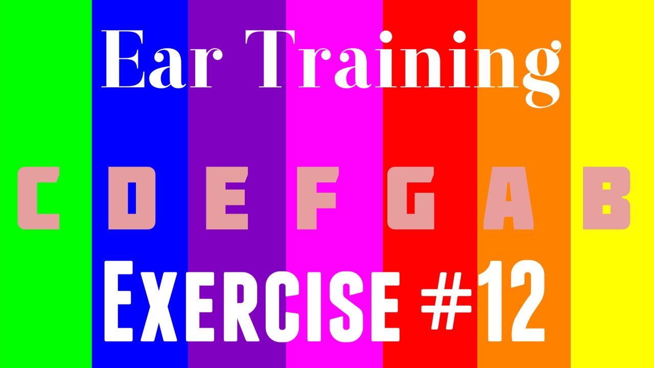 Online Ear Training Exercise | Seven Note Major Scale Sequence Ex 12 ...