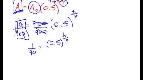 Half-Life Question - Solving for Time (Using Logarithms) #2