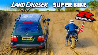 Land Cruiser vs Superbike OFFROAD RACE!