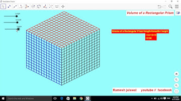 volume of a rectangular prism use GeoGebra