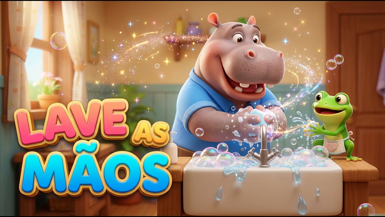 LAVE AS MÃOS! 🧼 Canção Educativa para Crianças  Mundo da Alegria
