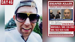 Day 46: Individual Resembling Escaped Inmate Joshua Zimmerman Possibly Spotted in Memphis, No Update