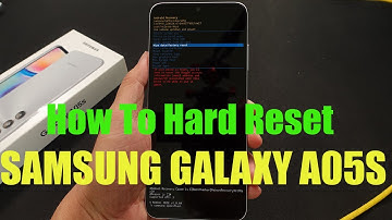 How To Hard Reset Samsung Galaxy A05S