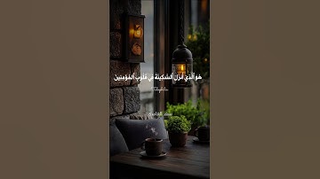 هو الذي أنزل السكينة في قلوب المؤمنين ليزدادوا إيمانا مع إيمانهم، تلاوة الشيخ سعد الغامدي.