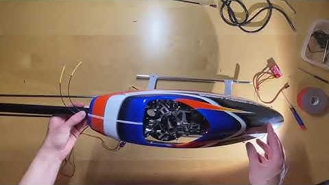 RC Heli Nitro Build Series Pt 9 - Electronics Installation and Wiring (Synergy N556)