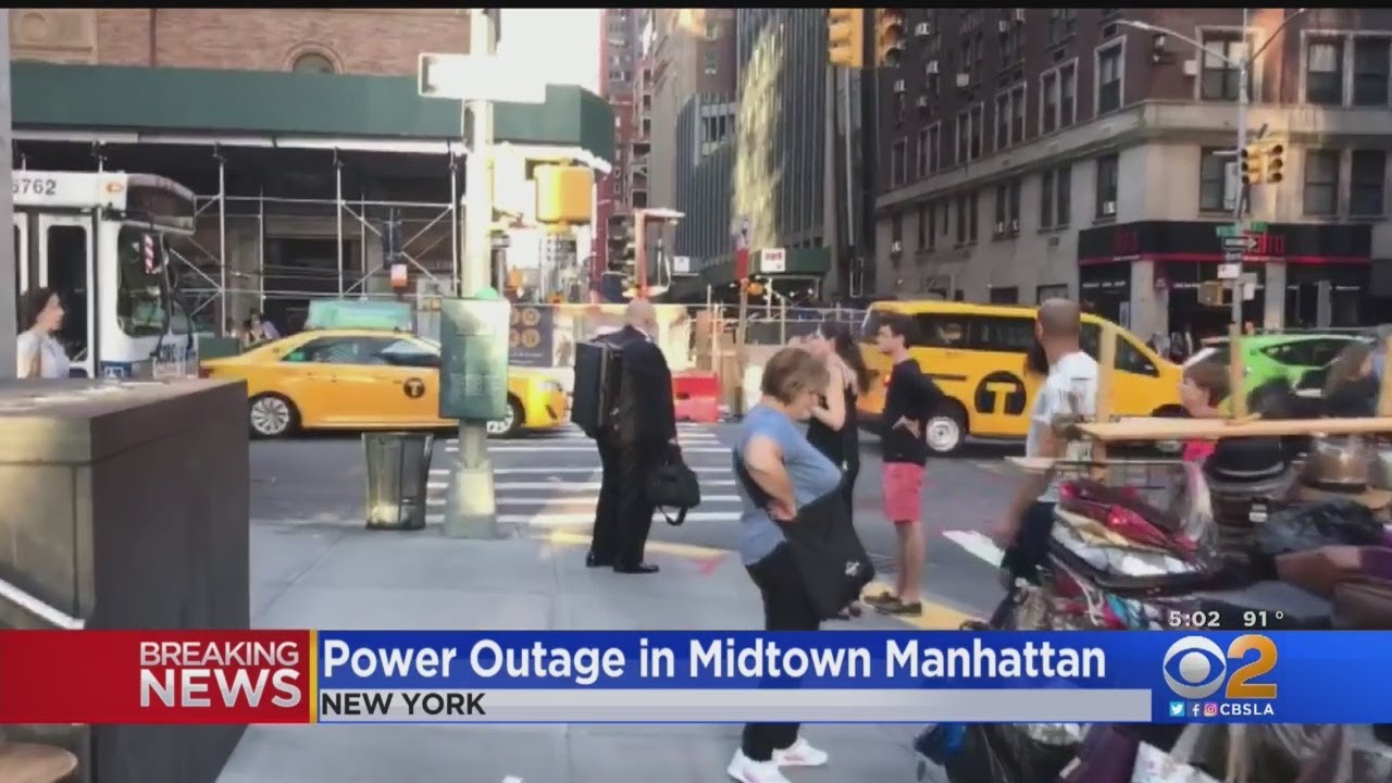 New York City Crippled By Massive Power Outage - YouTube