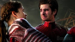 Питер в исполнении Эндрю Гарфилда спасает Эм-Джей | Человек-паук: Нет пути домой | отрывок