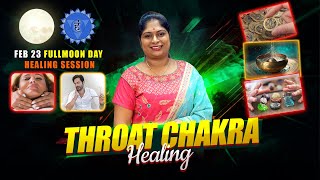 FEBRUARY 23 FULLMOON DAY HEALING SESSION ✨ benefits explained in tamil #throatchakra