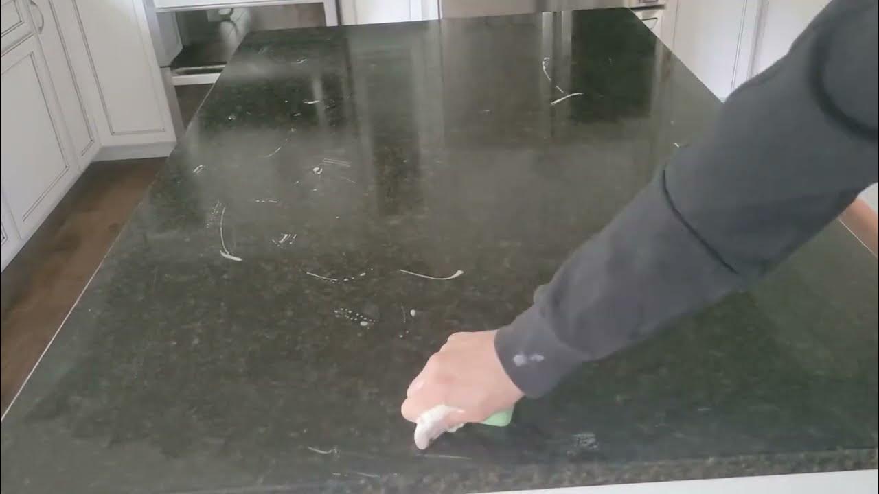 Clean Granite without Streaks. Using the Karher glass washer YouTube