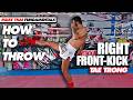 How to Throw a Right Push Kick (Teep) | Muay Thai Fundamentals