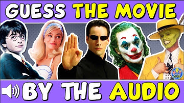 Guess The "MOVIE BY THE AUDIO" QUIZ! 🎬 🔉| CHALLENGE/ TRIVIA