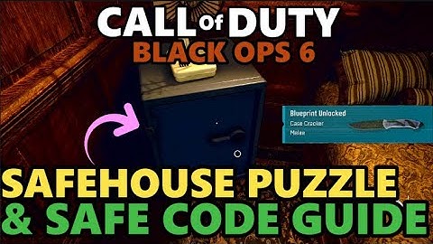 COD:Black Ops 6 - Safehouse Puzzles & Safe Code Guide - (How to open the safe)