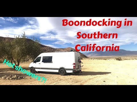 Free Camping In Southern California - With Pay Hot Showers In The Desert!