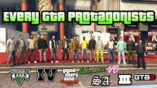 Every GTA Protagonists Visits GTA V | GTA Characters Surprised me | 25000 Subscribers Special