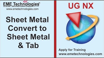 Ug Nx Sheet Metal Convert to Sheet Metal & Tab