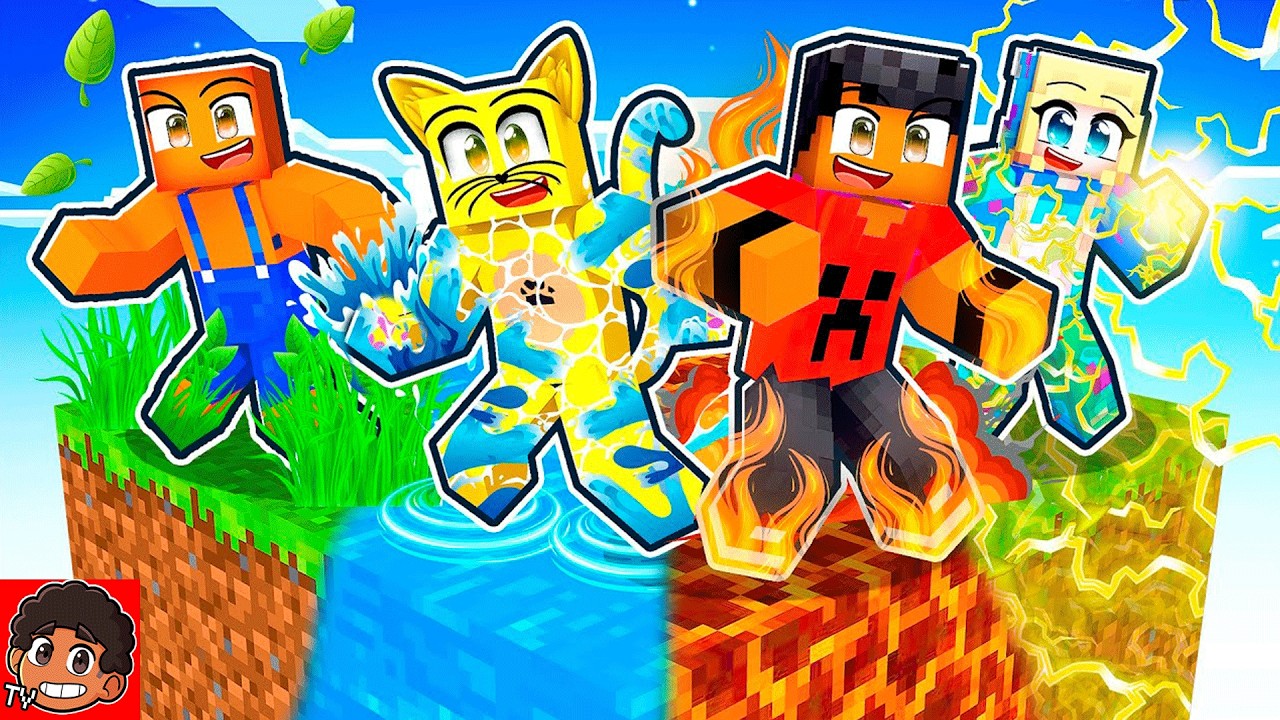 Fiquei PRESO em uma CHUNK ELEMENTAL no Minecraft!