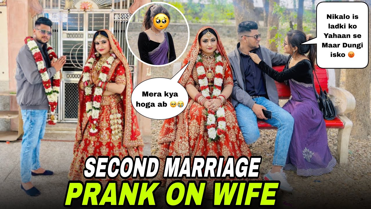 Second marriage prank on wife || prank goes Extremely wrong 😑 || Ashu fun clubs #comedy 
