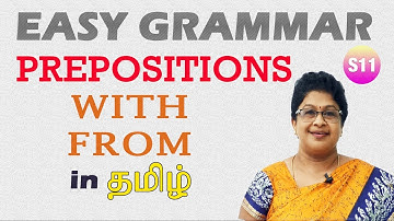 PREPOSITIONS- WITH & FROM | PART-10 | தமிழ் வழியில் ஆங்கில இலக்கணம் எளிய முறையில் கற்கலாம்