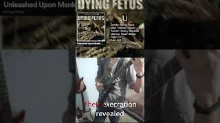 Unleashed Upon Mankind  Dying Fetus bolt Thrower Cover deathmetal boltthrower