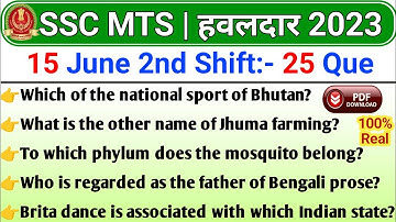 today ssc mts 2nd shift analysis | ssc mts 15 june 2nd shift Question in Engli