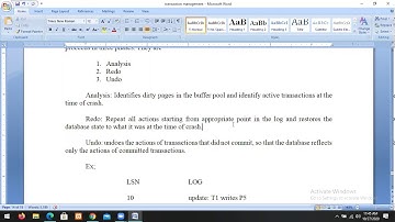 JNTUK IIICSE DBMS TRANSACTION MANAGEMENT PART5