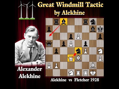 Alexander Alekhine's amazing tactical game 