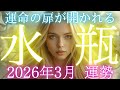 【水瓶座👑2026年3月💫】とんでもない領域に入ります😳CHIMA✨タロット占い＆オラクルカードリーディング🔮星座別⭕️
