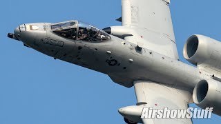A-10 Thunderbolt II Demo and Heritage Flight (A-1\/P-51) - EAA AirVenture Oshkosh 2019