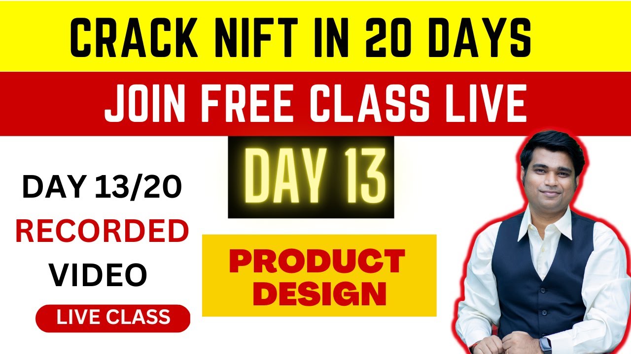 Lesson - 13 - Product design - NIFT  free online coaching - Crack NIFT Exam with First Design Career