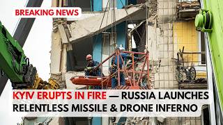 KYIV UNDER SIEGE — Explosions, Fires & Panic After Massive Russian Assault