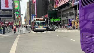 MTA: EX-NYCT 2008 Orion Vll NG hybrid #3878 on the M7/ time square