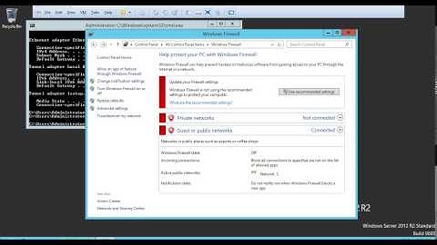 3 Change Computer and Turn off Windows Firewall in Windows Server 2012 R2