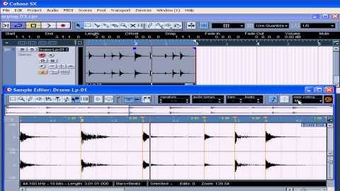Cubase SX 3 Tutorial - Lesson 37: Warping