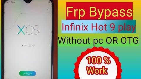 infinix hot 9 play Frp Bypass||Frp Bypass Hot 9 play without Pc