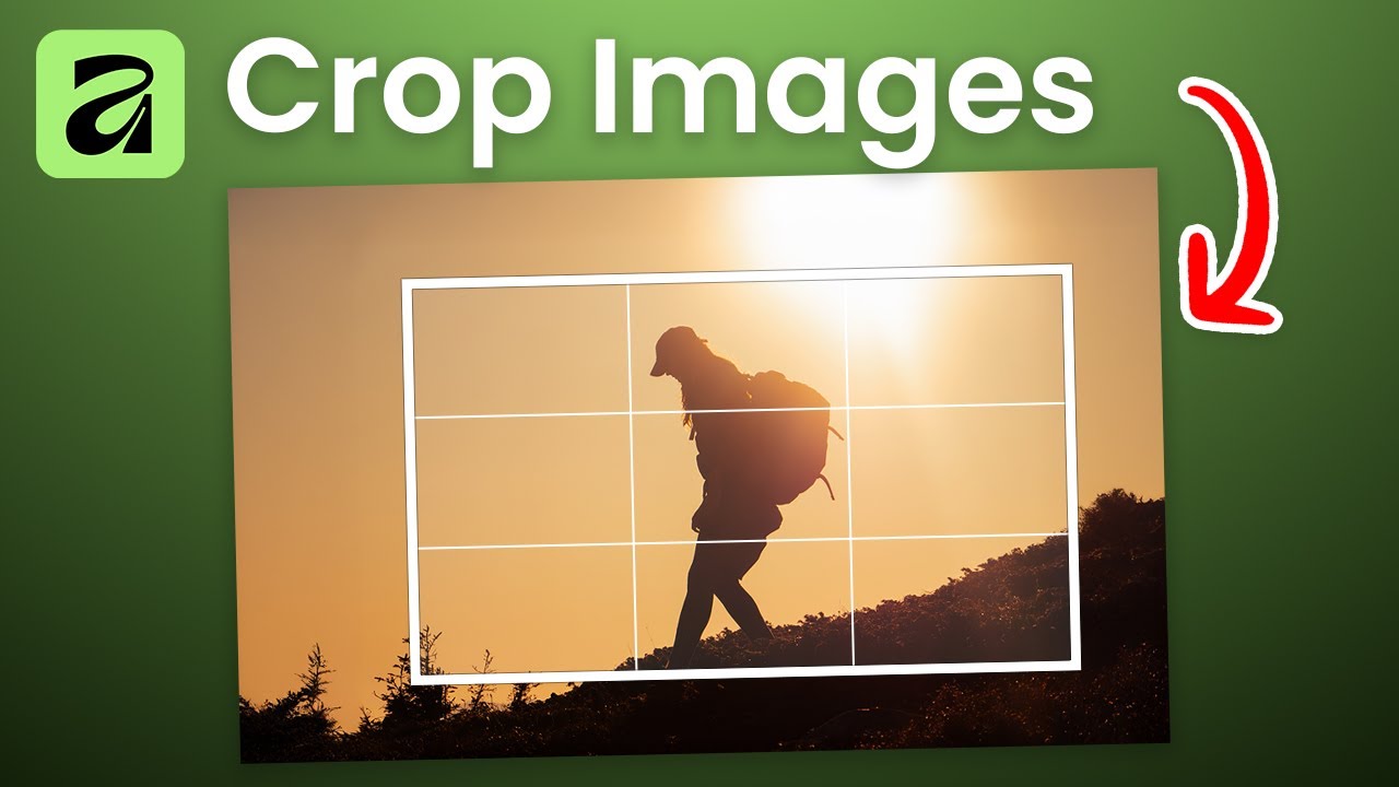 How To Crop An Image In Affinity - YouTube