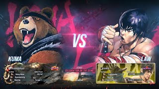 Tekken 8 Purple Ranked: Kuma Set #16 - I fought the Law and I won!