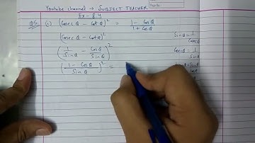 Chapter 8 TRIGONOMETRY Exercise 8.4 (part 2) maths class 10 NCERT in English or Hindi