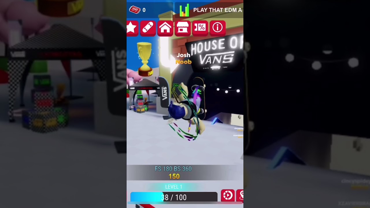 Joshua Roblox avatar skateboarding